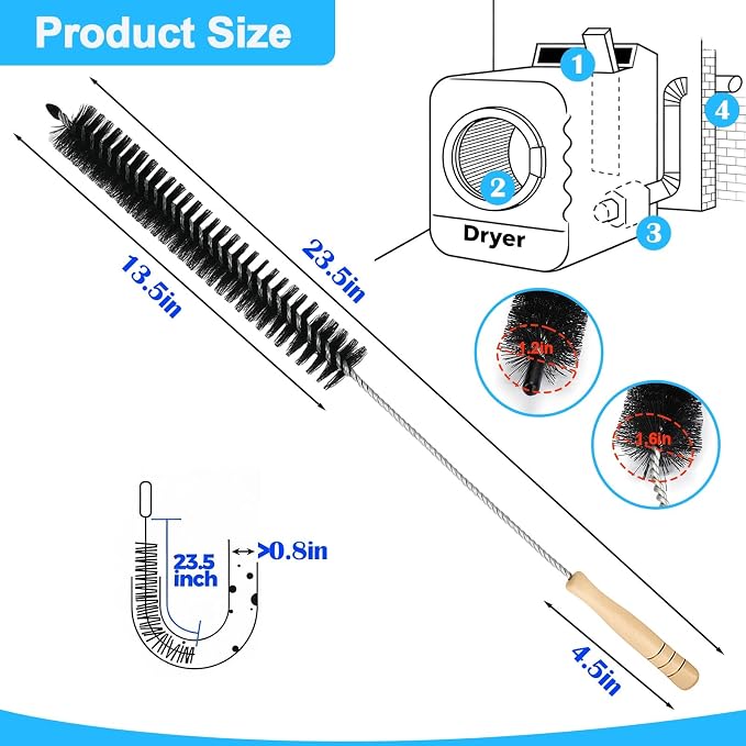 XANGNIER Dryer Vent Cleaner Brush, Flexible Clothes Dryer Lint Brush, Dryer - Image 6