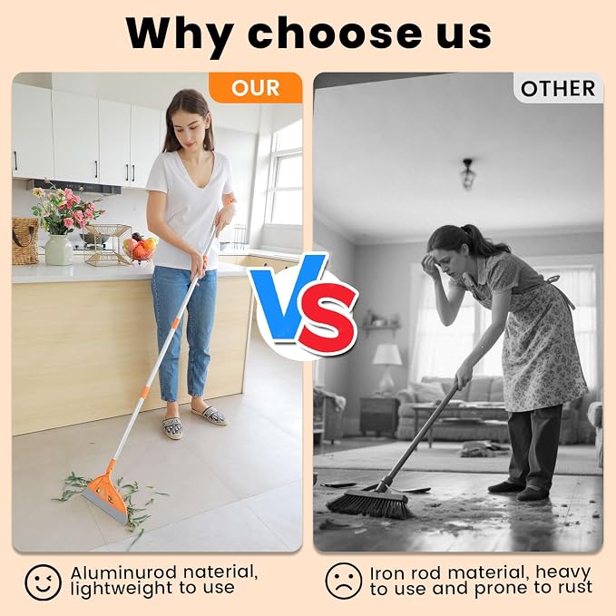 Multifunction Magic Rubber Air Broom, Replaceable Silicone Floor Squeegee - Image 4