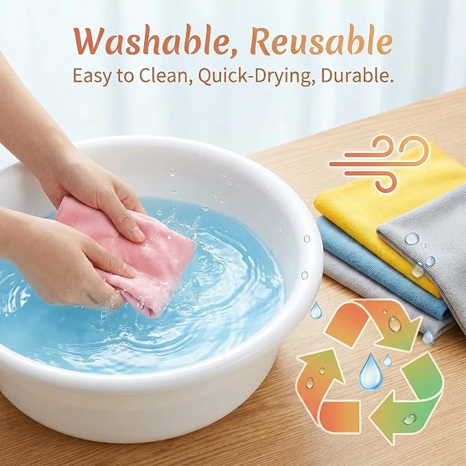 5PCS Extra Large Glasses Cleaning Cloths, Eyeglass Cleaning Cloth - Image 7