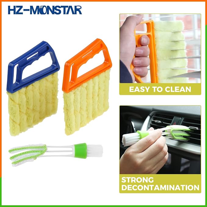3Pcs Window Venetian Blind Cleaner Duster Tool, Window Venetian 7 Finger - Image 6