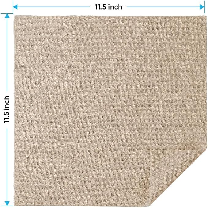 HOMEXCEL Microfiber Cleaning Cloths Brown, 100 Pack Microfiber Towels - Image 2