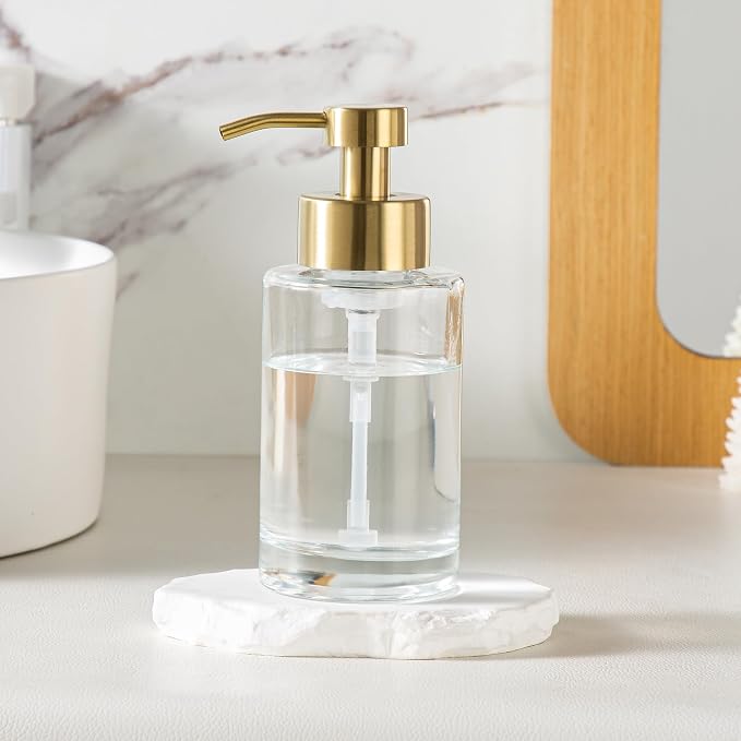 Enra Foam Soap Dispenser, 12oz Thick Glass Bathroom Soap Dispenser - Image 6