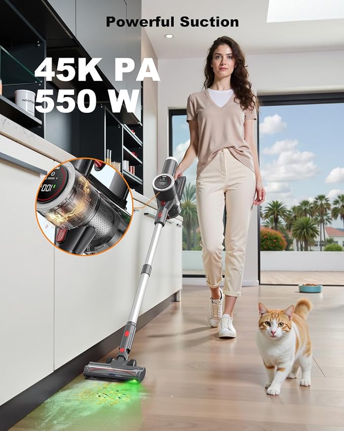 Cordless Vacuum Cleaner, 6-in-1 Lightweight Stick Vacuum - Image 3