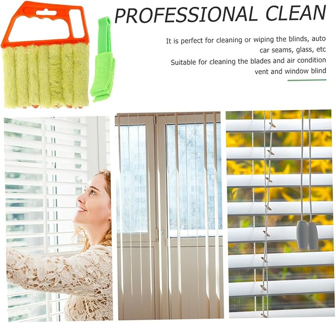 Mikinona Handheld Blinds Cleaning Brush and Window Shutter Cleaner Brush 2pcs - Image 6