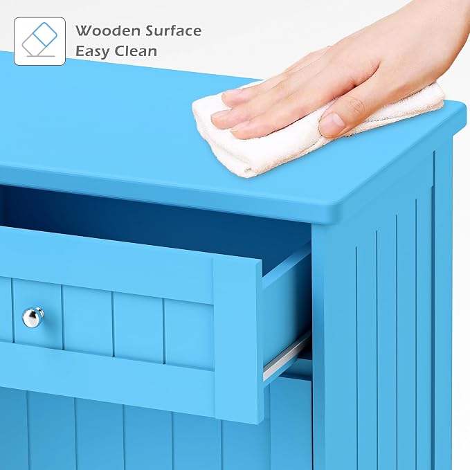 Betterhood Tilt Out Trash Cabinet 10 Gallon Wooden Free Standing Laundry Sorter - Image 6