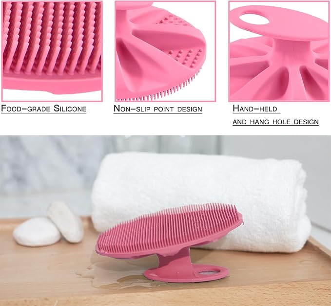 INNERNEED Soft Silicone Body Cleansing Brush Shower Scrubber, Gentle - Image 4