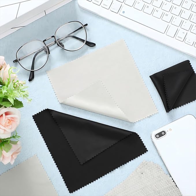 Sumind 100Pcs Eyeglass Cleaning Cloth Bulk 5.5 in Microfiber Glass Cleaning - Image 4
