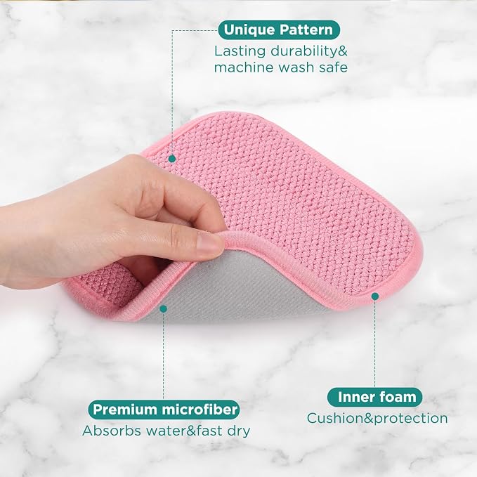 Microfiber Dish Drying Mat, Super Absorbent Kitchen Dish Drying Pad, Reversible - Image 3