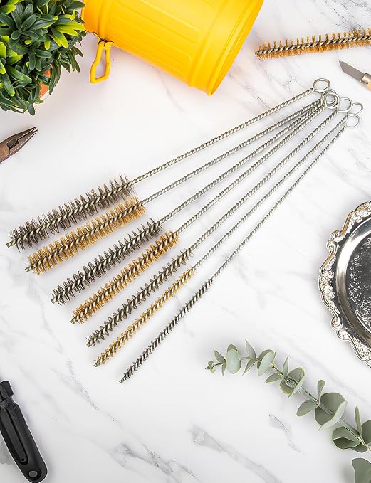7pcs Stainless Steel Brushes Set, 12 inch Pipe Cleaner Brush，Parts Cleaning - Image 3