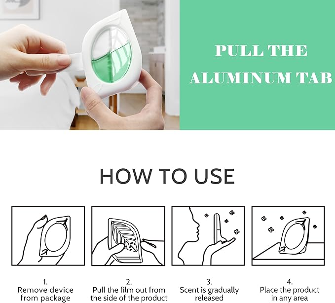 Air Freshener for Home, 4 Pack, Eucalyptus & Mint, Odor Eliminator for Small - Image 5