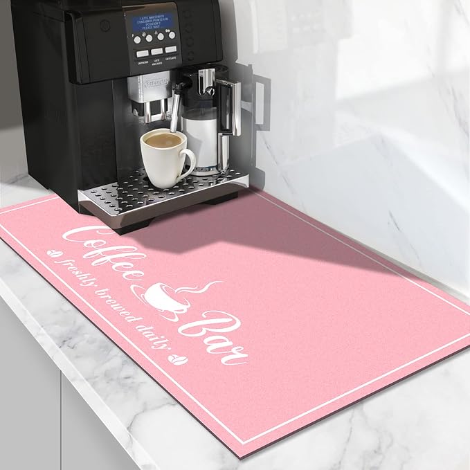 Absorbent Coffee Mat, Fashion Dish Drying Mat by CooRug
