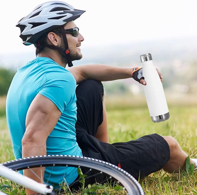 VEGOND 17oz Stainless Steel Water Bottles Bulk, Reusable Metal Sports Bottle - Image 7