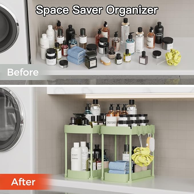 2 Pack Multi-Purpose Pull-Out Storage Organizers, Under Sink Organizers and - Image 5