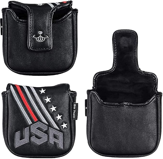 Big Teeth Golf Cover USA Stripe and Star Headcover Covers, Driver Fairway Wood - Image 4