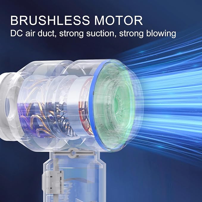 Car Vacuum Portable Cordless, 21000Pa Strong Suction Handheld Vacuum, 100W Auto - Image 2