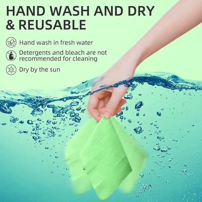 Suede Eyeglass Cloth 15.8 X 15.8 Inches Extra Large Cleaning Cloth Washable - Image 5