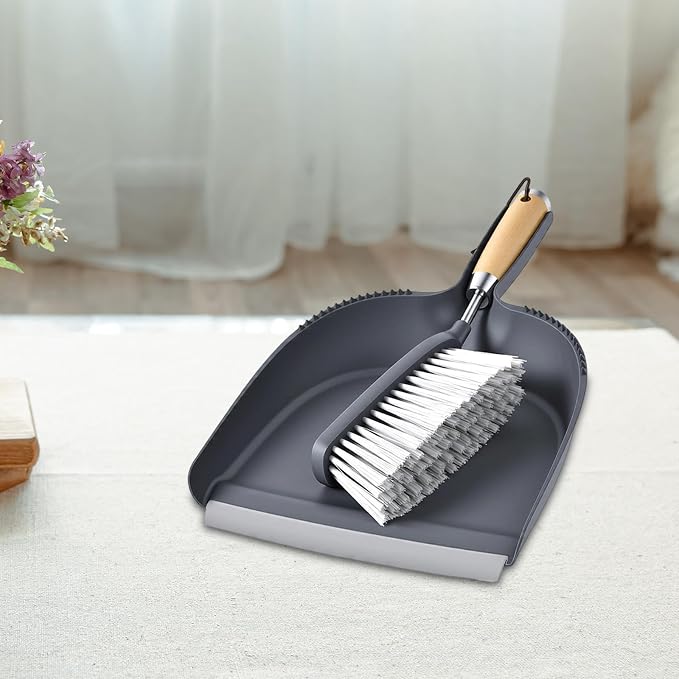Fenteer Dustpan and Brush Set Mini Portable Multipurpose Handheld Broom and - Image 6