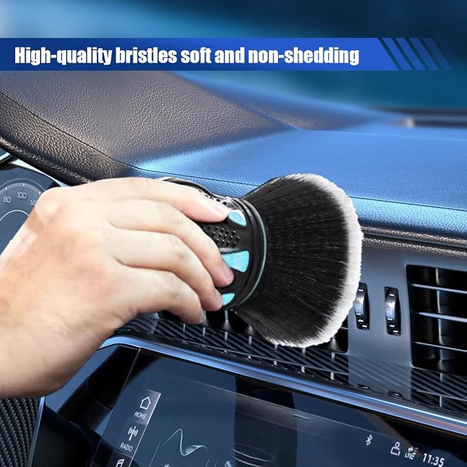 Car Detailing Brush, Ultra Soft Bristles XL Synthetic Brush Car Beauty Tools - Image 3