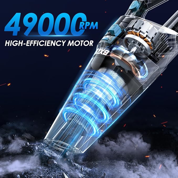 Handheld Vacuum Cordless, 15000PA Strong Suction Hand Held Car Vacuum Cleaner - Image 7