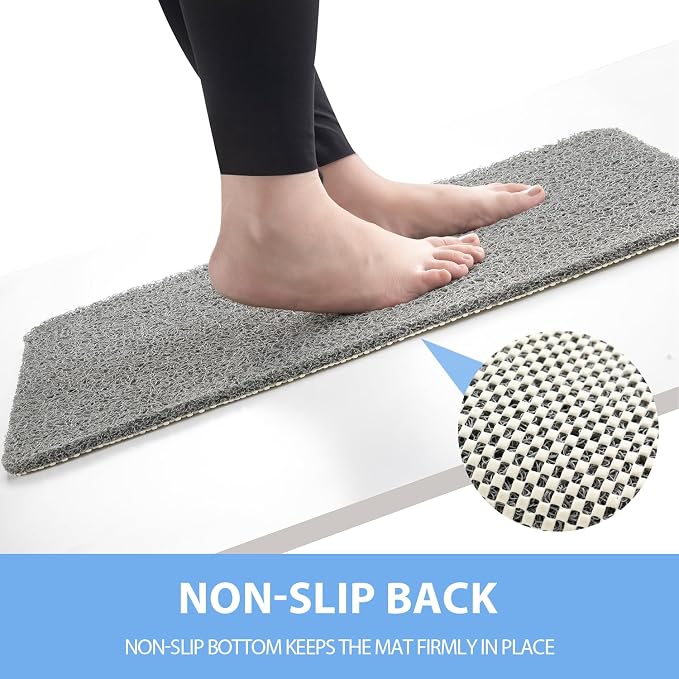 Non Slip Shower Mat, Anti Slip Bath Mat, Quick Drying Bath Tub Mats, Foot - Image 3