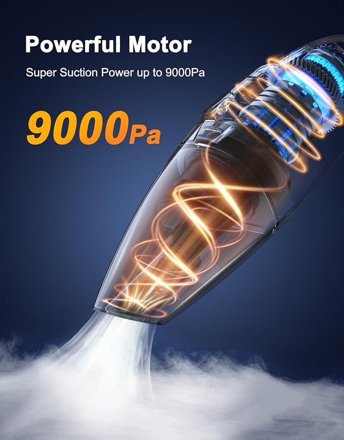 Handheld Vacuum Cordless Rechargeable 9KPA - Image 2
