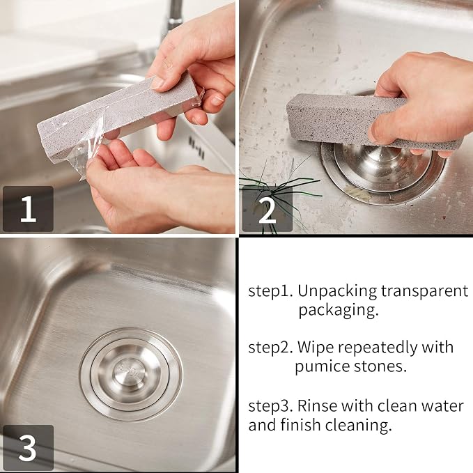 Chinco 24 Packs Pumice Stick for Cheaning, Pumice Scouring Stone Pad Removing - Image 6