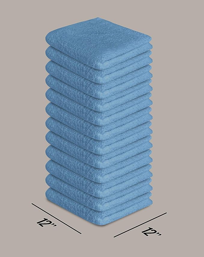 Softolle 100% Cotton Washcloths 24 Pack Soft, Highly Absorbent Washcloth - Image 3