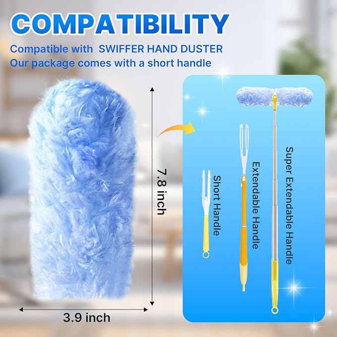 Duster Refill for Swiffer Duster, 360 Dusters Refills Kit - Image 2
