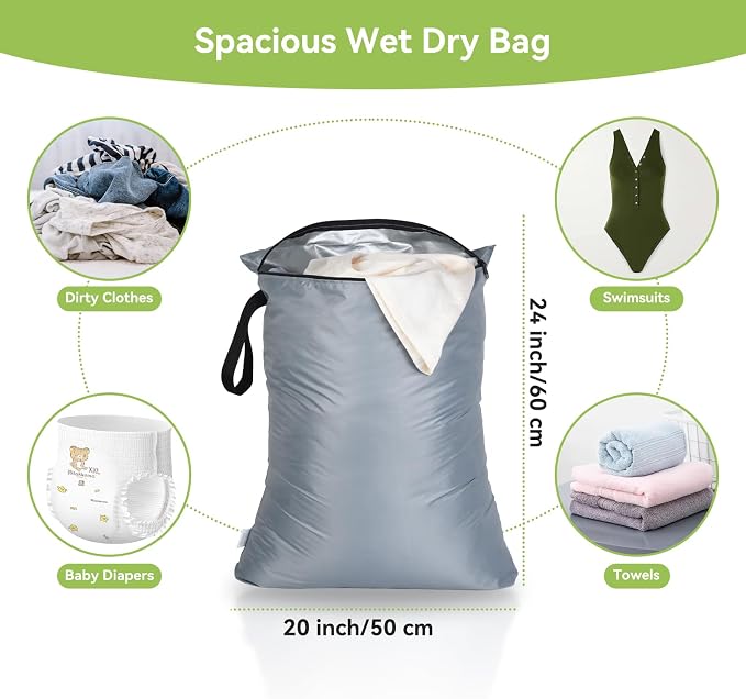 OTraki 2PCS Large Wet Bag 20x24 inch Waterproof Bag - Image 4