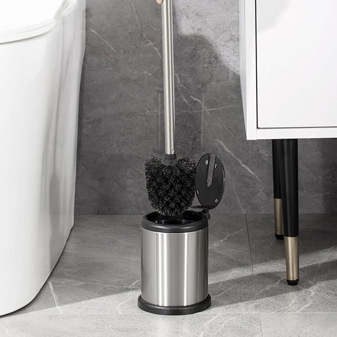 Casaphoria Stainless Steel Toilet Bowl Brush and Holder set - Image 8