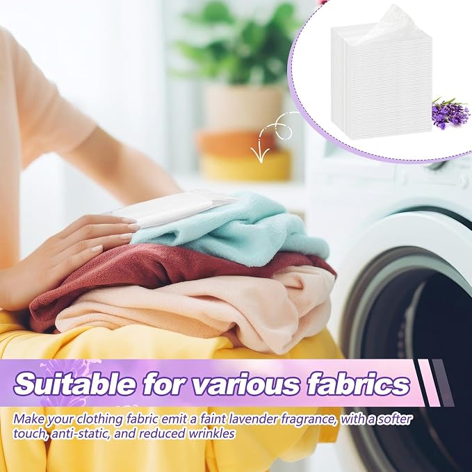 600 Count Dryer Sheets Fabric Softener Fresh Scent Dryer Sheets Bulk Naturally - Image 7