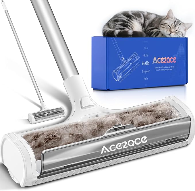 ACE2ACE A3 Pro Carpet Roller for Pet Hair, Carpet Pet Hair Removal Tool by ACE2ACE