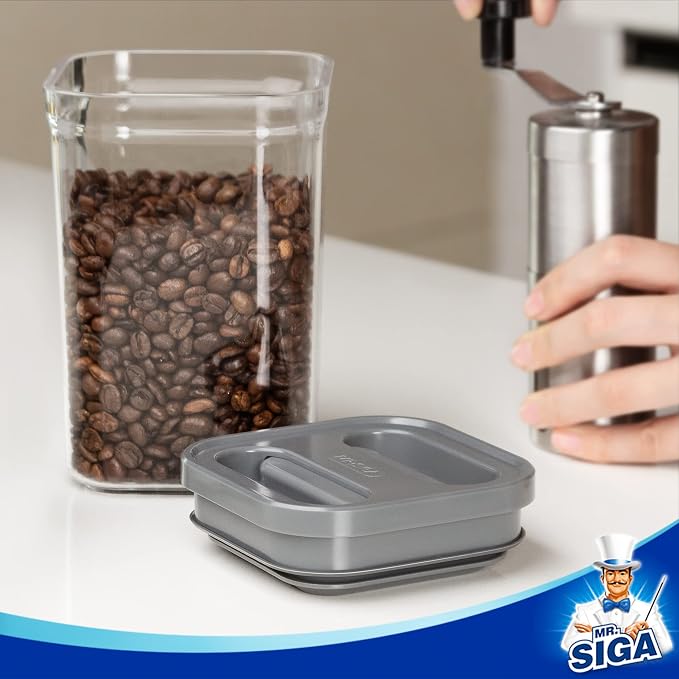 MR.SIGA 4 Pack Airtight Food Storage Container Set, BPA Free Kitchen Pantry - Image 4