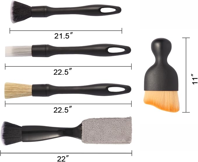 5PCS Car Detailing Brush Set - Image 2