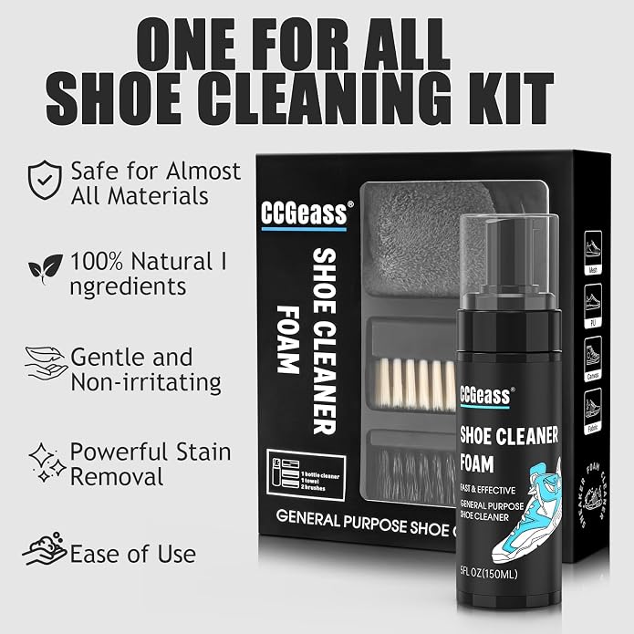 Shoe Cleaner Kit Sneaker Cleaner, Deep Clean yet Gentle Pro Concentrated Foam - Image 2