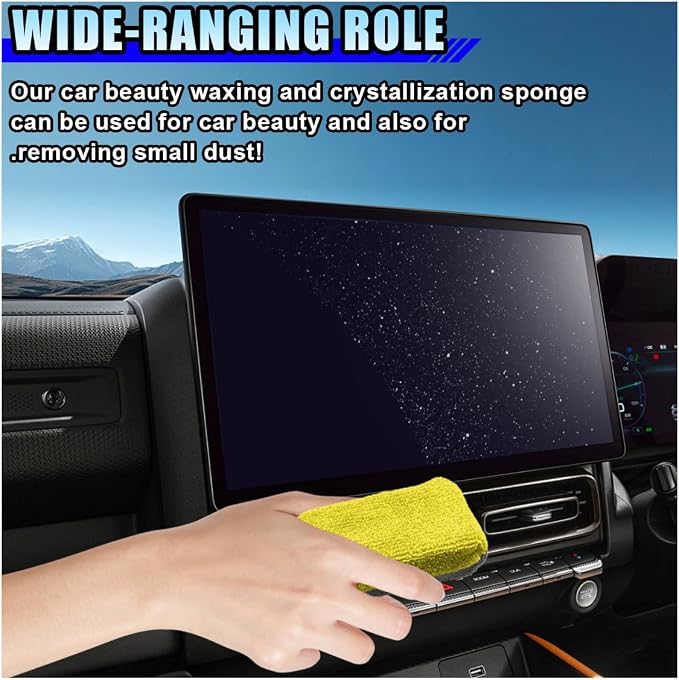 12PCS Ceramic Coating Applicator Sponge, 4.13'' x 1.84'' Microfiber Car - Image 5