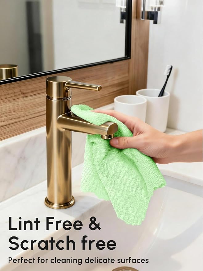Microfiber Cleaning Cloths Roll, 75 Pack Tear Away Microfiber Towels Roll - Image 4