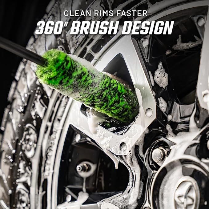 Slick Products Premium Non-Scratch Wheel Brush – Bendable Soft Bristle Rim & - Image 4