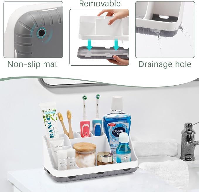 Toothbrush Holders for Bathrooms Countertop Organizer - Image 3