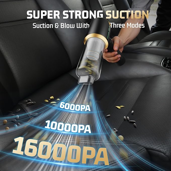 Car Handheld Vacuum Cordless: Car Vacuum Cleaner - Image 3
