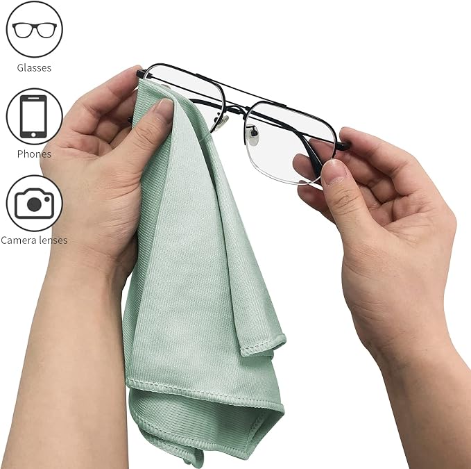 6 Pack Microfiber Glass Cleaning Cloth, 16 Inch X 16 Inch, Lint Free Quickly - Image 5