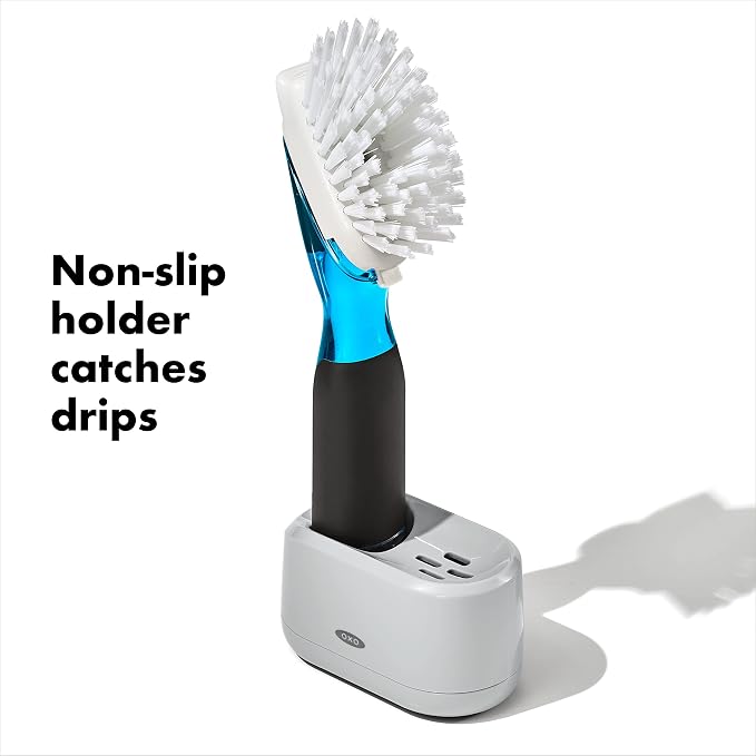 OXO New Good Grips Soap Dispensing Dish Brush Storage Set - Image 5