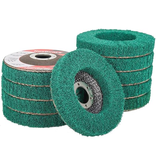 10Pcs 180 Grit Scour Flap Disc 4 1/2 Inch Angle Grinder Attachment Coarse by NuoDunco