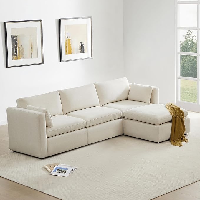 CHITA Oversized Modular Sectional Sofa, FSC Certified L Shaped Sectional Couches by CHITALIVING