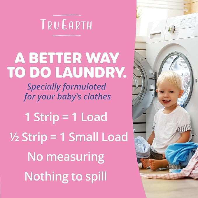 Tru Earth Hypoallergenic Baby Laundry Detergent Sheets/Strips - Image 6