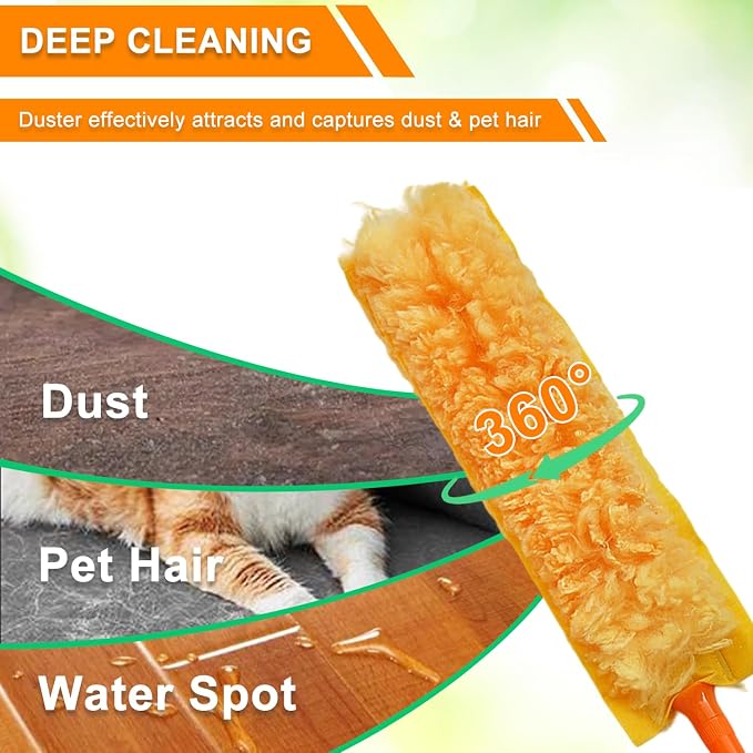 100" Reachable Microfiber Feather Duster, Duster - Image 5