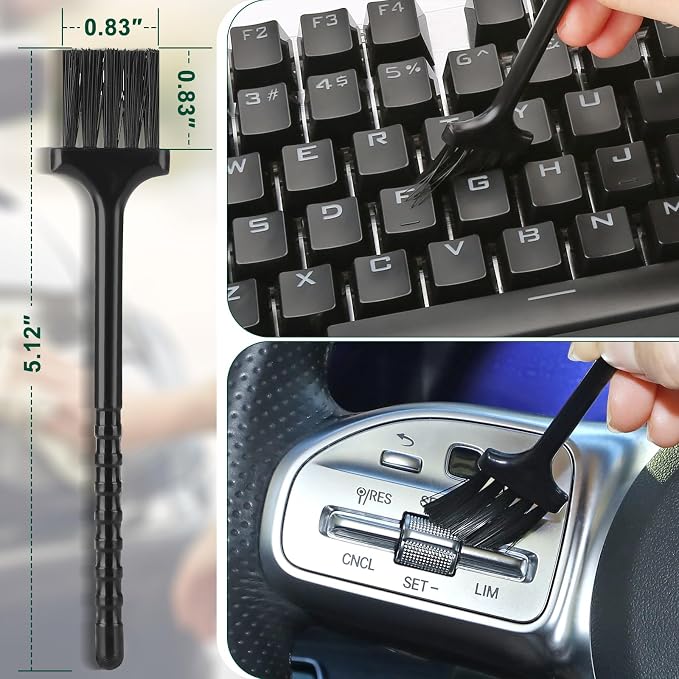 Car Interior Duster Detail Brush Cleaning Gel Kit, Soft Dash Vent Dusting Slime - Image 8