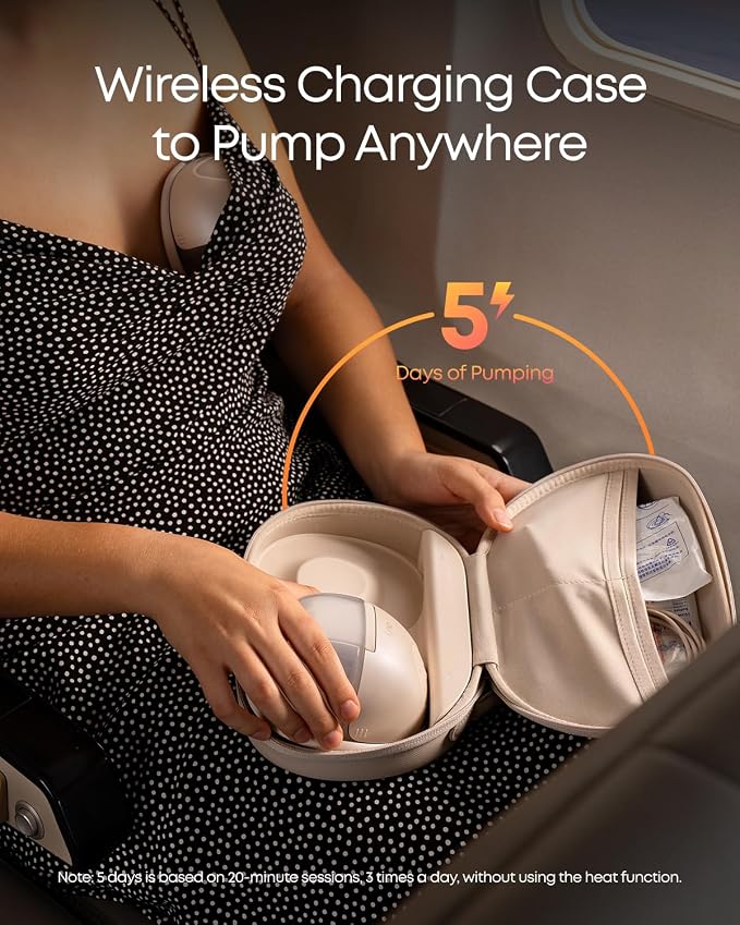 eufy Security Heated Wearable Breast Pump S1 Pro, Slim Hands-Free - Image 4