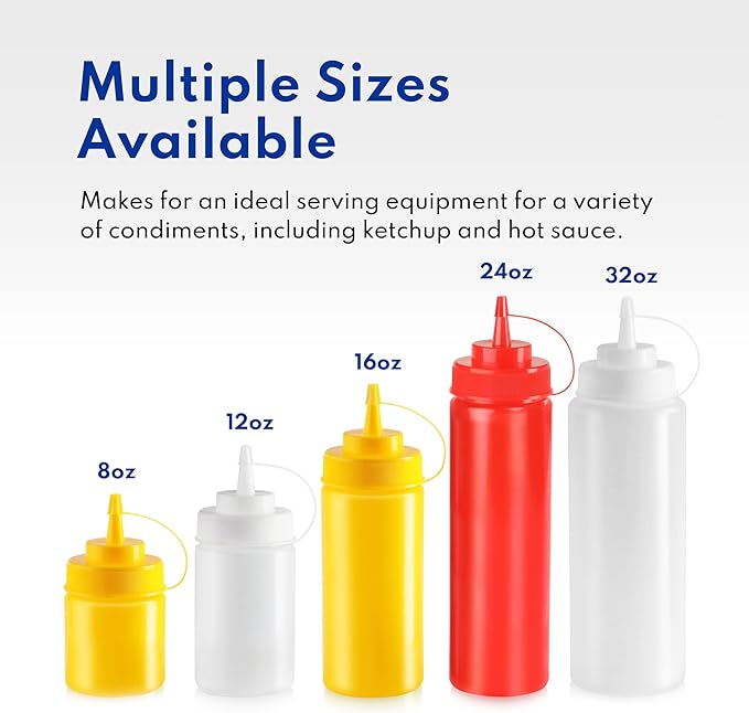 New Star Foodservice 26528 Plastic Squeeze Bottles - Image 6