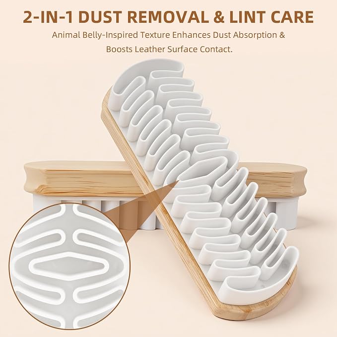 Suede Cleaner Brush 2 Pack, Gentle Daily Care Brush - Image 6